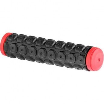 Грипсы VLG-184D2 Velo 130мм чёрно-красные