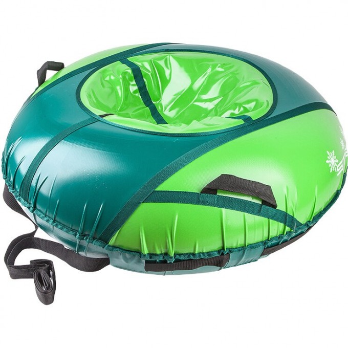 Санки надувные STELS D125 см усиленные, салатово-зелёные 710097