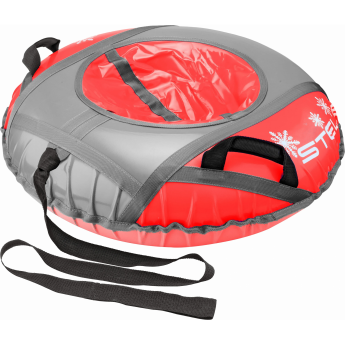 Санки надувные (тюбинг) STELS 125 см тент без камеры СН040.110, красный/красный-серый