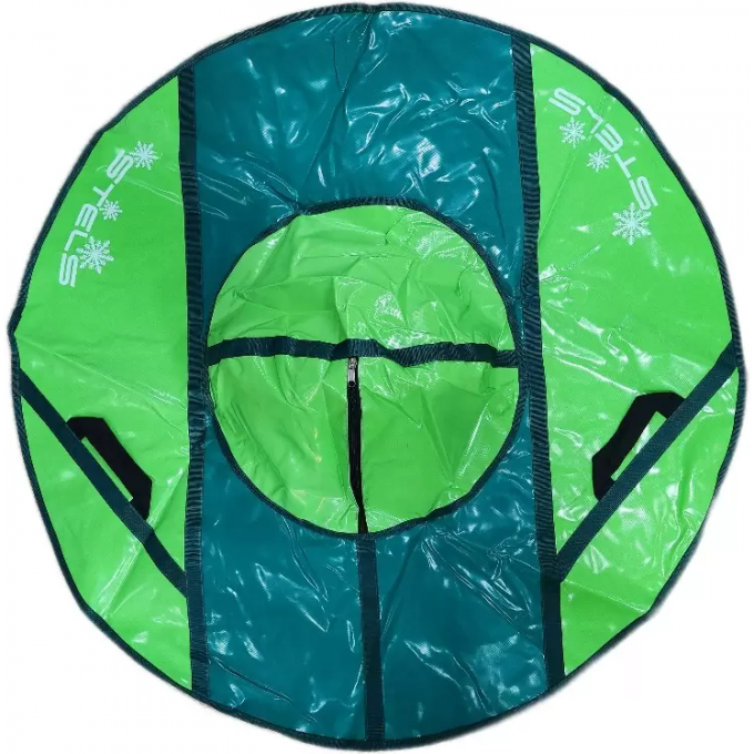 Санки надувные (тюбинг) STELS 125 см, усиленные тент без камеры СН050.125, зеленый/салатовый+зелёный 2007000052303