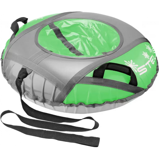 Санки надувные (тюбинг) STELS 90 см, тент без камеры СН040.090, зеленый/серый 2007000053799