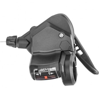 Шифтер/манетка правый Microshift TS38-7R, с тросом 2050 мм