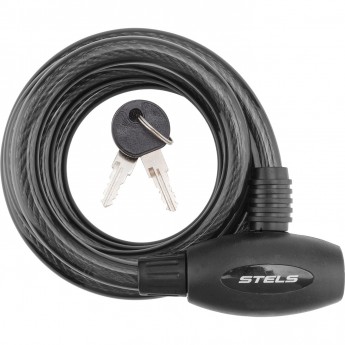 Трос-замок STELS 87306, 12х1800 мм, чёрный