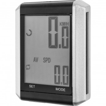 Велокомпьютер JY-4012E-L серебристо-чёрный Велокомпьютер JY-4012E-L серебристо-чёрный