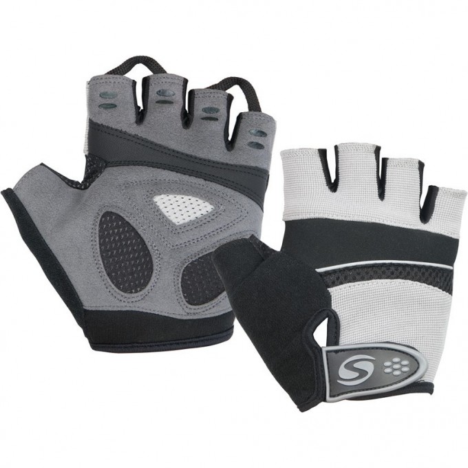 Велоперчатки STELS CG-1096 чёрно-серые p. M 380043