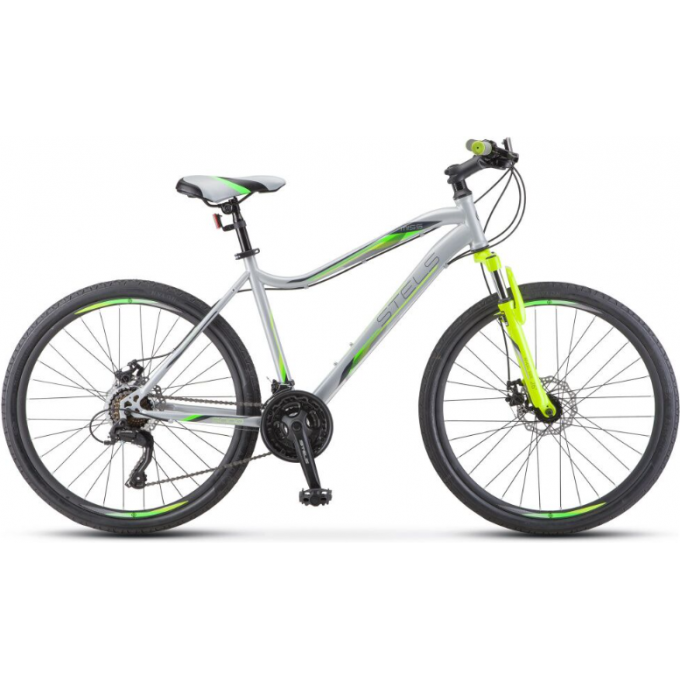 Велосипед STELS Miss-5000 MD V020 cеребристый/cалатовый (LU096322), рама 18" KUBC0068362021KU0003017