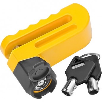 Замок 83217 на дисковый тормоз жёлтый